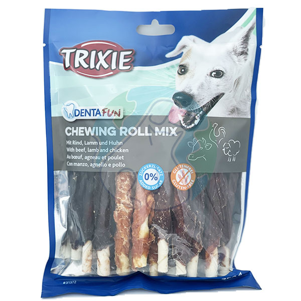 تشویقی دورپیچ ۲۵۰گرمی مدل Chewing roll Mix Trixie